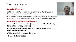 Muscular dystrophy  classification  09 [upl. by Noram]