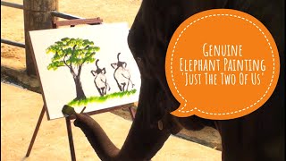 Genuine Elephant Painting By Suda the Elephant [upl. by Ecire644]