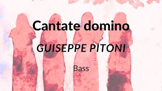 Pitoni  Cantate domino  Bass [upl. by Lilllie]