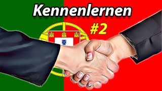 Portugiesisch lernen für Anfänger A1  Kennenlernen und begrüßen 2  DeutschPortugiesisch Vokabeln [upl. by Yajet]