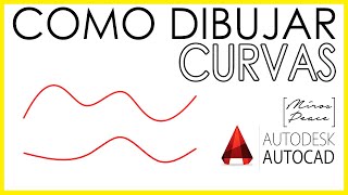 AUTOCAD  Como dibujar con CURVAS con COMANDO SPLINE [upl. by Quirk736]