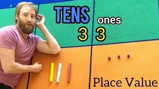 Place Value Tens and Ones 10s and 1s Mr Bs Brain  A Mini Lesson [upl. by Limaj353]