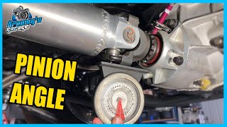 How to Set amp Measure Pinion amp Driveshaft Angle [upl. by Adnileb]