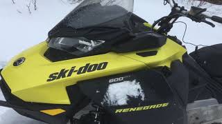 2021 Skidoo renegade 600 efi test ride and my thoughts on it [upl. by Philis]