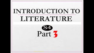 Introduction to Literature S4Eng Literature Genres Part03انواع الدراما والأدب الانجليزي [upl. by Tiossem]