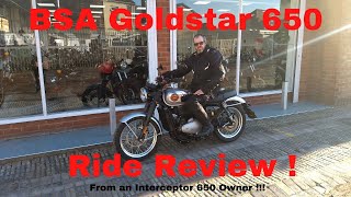 BSA Goldstar 650  Ride Review  By an Interceptor 650 owner [upl. by Sturrock]