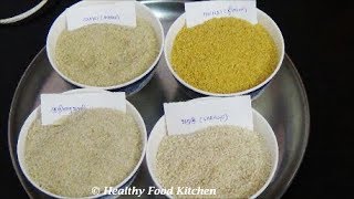 How to differentiate between Kodo MilletVaraguLittle MilletSamaiFoxtail Millet  Kuthiraivali [upl. by Rett473]