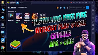 ✅ HOW TO COPY PASTE FREE FIRE APK  OBB FILE IN BLUESTACKS 4 OR 5  Offline   2021 Latest 💯 [upl. by Assilrac]