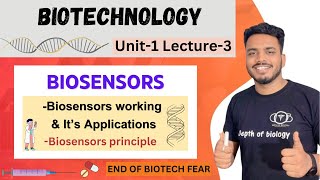 Biosensors  Biosensors working and applications  biosensor biotechnology  biosensors depth of bio [upl. by Eisele]