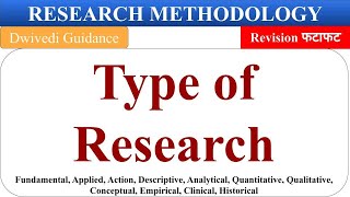 Type of Research research types descriptive analytical action empirical research methodology [upl. by Odlavso]