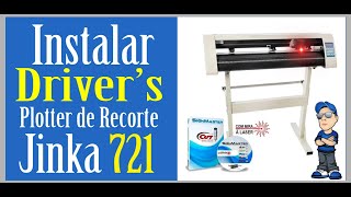 INSTALAR DRIVERS DA PLOTTER JINKA 721 [upl. by Sanbo359]