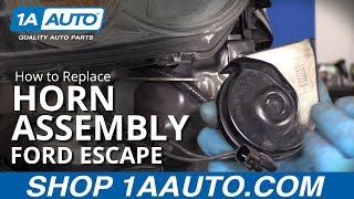 How to Replace Horn Assembly 0812 Ford Escape [upl. by Oicnaneb13]