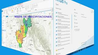 Mapa de precipitaciones en 🌎ArcGIS Pro [upl. by Airoled493]