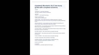 UPDATED WONDERLIC SLE TEST STUDY GUIDE WITH COMPLETE SOLUTIONS LATEST 20232024 [upl. by Antonina]