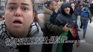 Dödshot och jihadism vid propalestinsk manifestation [upl. by Trutko]