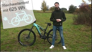 E Bike ReichweitentestWie weit kommen wir mit 625Wh Cannondale Moterra Bosch Performance Line CX [upl. by Arikihs843]