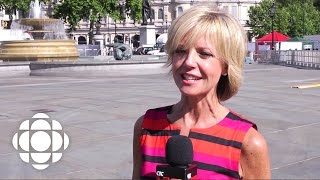 Heather Hiscox in Trafalgar Square for Canada Day  CBC Connects [upl. by Arelus]