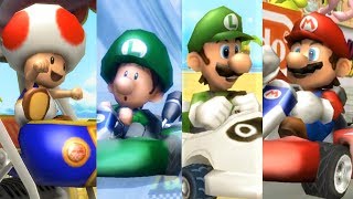 Mario Kart Wii  All Characters 2nd Place Animations [upl. by Rhpotsirhc]