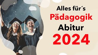 Pädagogik Abitur 2024 ALLE Themen für deine Päda Klausur im Abi 2024 Lernzettel  Erziehung [upl. by Laynad]