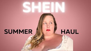 My plus size SHEIN summer haul outfit Honest opinions [upl. by Renruojos]