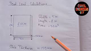 Dead Load Calculation  Civil Engineering [upl. by Aslehc282]