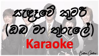 සැඳෑවේ කුමරී  Sandawe kumari  Karaoke version [upl. by Ardnuhsor19]