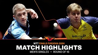 Anton Kallberg vs Truls Moregard  MS R16  WTT Finals Fukuoka 2024 [upl. by Lashonda]