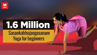 Sasankabhujangasanam  Yoga for beginners by Yamini Sharma  Health Benefits  Manorama Online [upl. by Llibyc286]