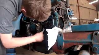 Removing the injection pump on the Ford 4610 [upl. by Nahgem]