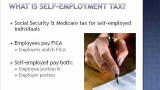 Self Employment Tax  Entrepreneur Tax Training Series [upl. by Cerell]