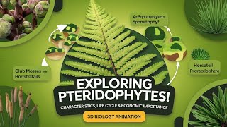 pteridophytes class 11 animation video plant kingdom for NEET UG fern biology fern for neet [upl. by Gunas471]