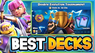 Top 5 BEST DECKS for the Double Evolution Tournament [upl. by Ayita]