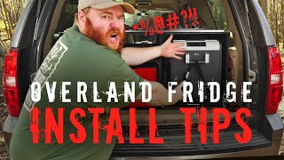 Overland Fridge Install Tips  Dual Battery Systems Fridge Slides Mounting [upl. by Eityak]