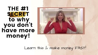 THE 1 THING BLOCKING YOU FROM HAVING MORE MONEY Part 1 [upl. by Einaffit333]