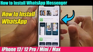 iPhone 1212 Pro How to Install WhatsApp Messenger [upl. by Razaile]