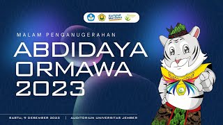 MALAM PENGANUGERAHAN ABDIDAYA ORMAWA 2023  Universitas Jember [upl. by Ahsiuqal]