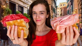 I Tried Italian Street Food in Rome [upl. by Euqirat]