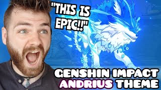 First Time Hearing BOREAS ANDRIUS Battle Theme  Dominator of Wolves  GENSHIN IMPACT OST  REACTION [upl. by Hibbitts557]