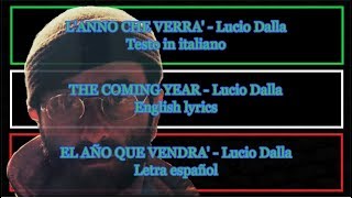 Lanno che verrà  Lucio Dalla 1979Caro amico ti scrivo Letra Español English Lyrics italiano [upl. by Angelle1]