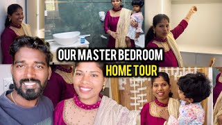 Our Master Bedroom 😍 Home Tour Part 1  Sangeetha Vinoth  New House Update [upl. by Recor]