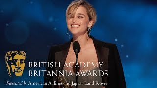 Emilia Clarkes Acceptance Speech at the Britannia Awards 2018 [upl. by Kristofer16]