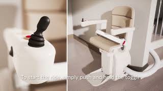 Handicare Freecurve Curved Stairlift [upl. by Poppas753]