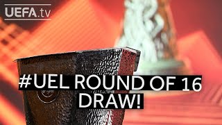 UEFA Europa League Round of 16 draw [upl. by Devonne]