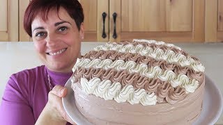 TORTA CHANTILLY BICOLORE DI BENEDETTA Ricetta Facile  Chantilly Cream Cake Easy Recipe [upl. by Nipha]