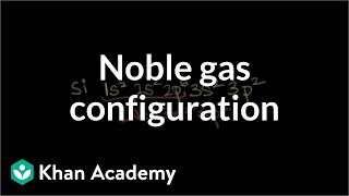 Noble gas configuration  Electronic structure of atoms  Chemistry  Khan Academy [upl. by Waring]