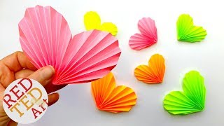 Easy Paper Heart Origami  how to make a paper heart 3D  Paper Heart DIY [upl. by Latimer578]