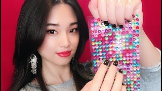 ASMR for Tingle Immunity Rhinestone Tapping [upl. by Hayyim]