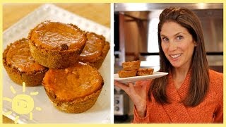 EAT  Mini Pumpkin Pie with Graham Cracker Crust Recipe and How To [upl. by Edyth789]