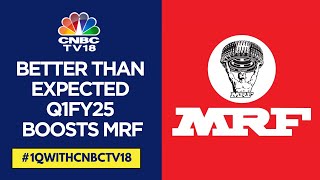 MRF Q1FY25 Net Profit Drops 6 Revenue Up 117 Stock Sees Biggest SingleDay Gain in 2 Months [upl. by Renmus]