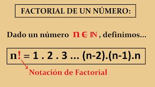 Factorial Definición Propiedades y Simplificación [upl. by Auhoj]